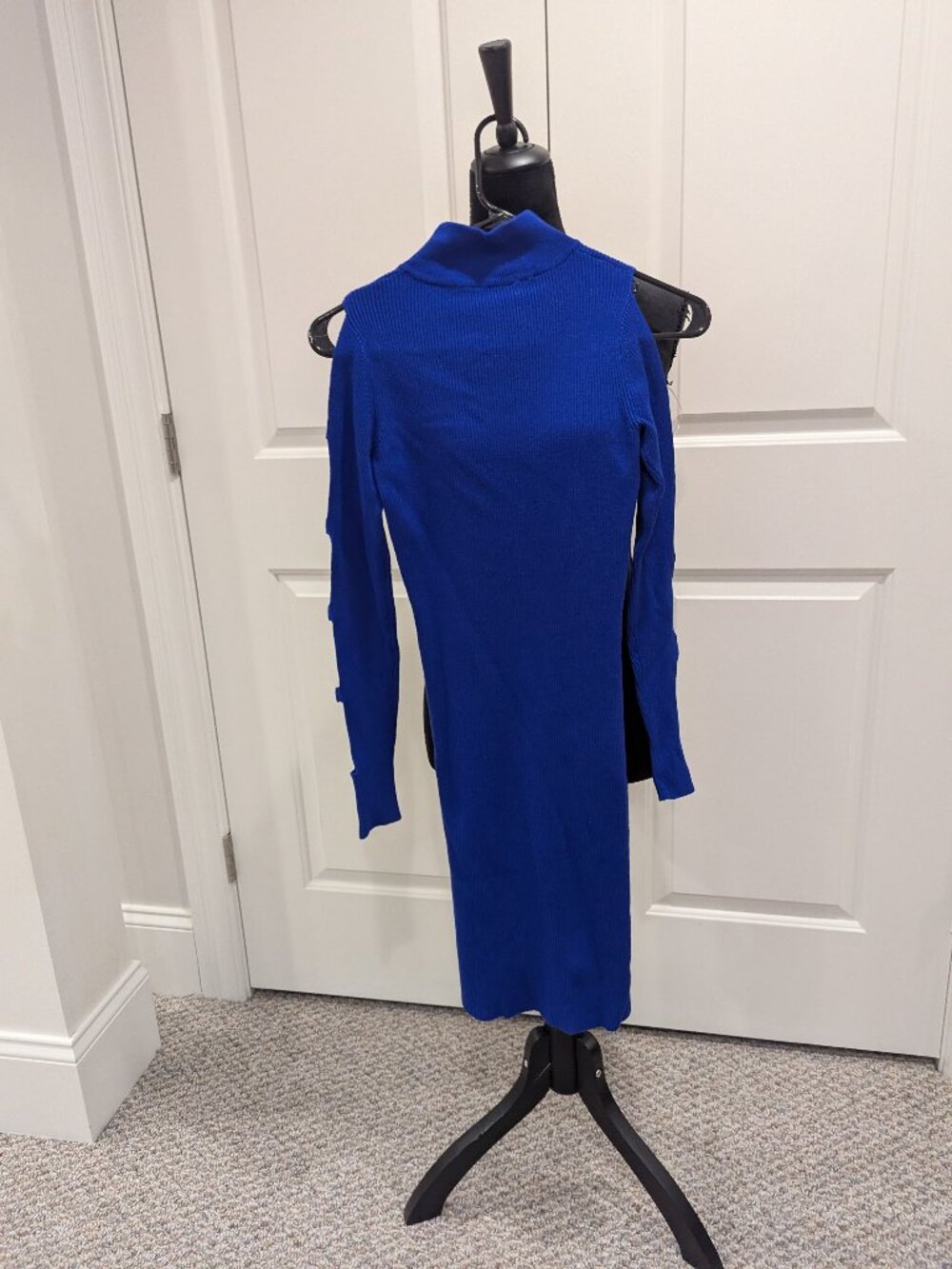 BEBE Royal Blue Sweater Dress Sz XXS